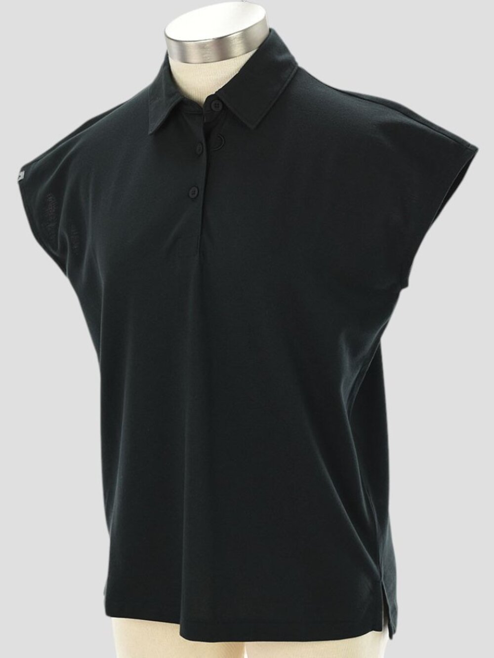 FIGSPRO Women’s Black Pima Cotton Technical Pique Ella Scrub Polo XS